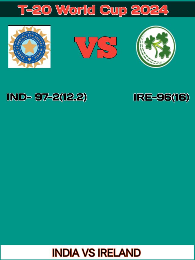 INDIA VS IRELAND Match Highlight . India Won The Match By 8 Wicket.